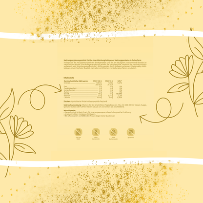 Kollagen Pulver Jahresvorrat 8 x 500g – Kollagen Hydrolysat Typ I, II & III aus Weidehaltung – Golden20®