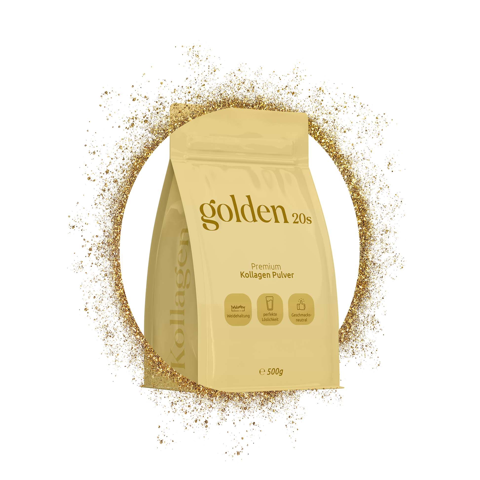 Golden20® Kollagenpulver 500g – hochwertiges Nahrungsergänzungsmittel für Haut, Haare und Gelenke von NaturGEG Vital GmbH