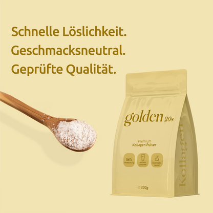 Kollagen Pulver – Collagen Typ 1 & 3 – Hydrolysiert & Grass-Fed – Peptide – 500g