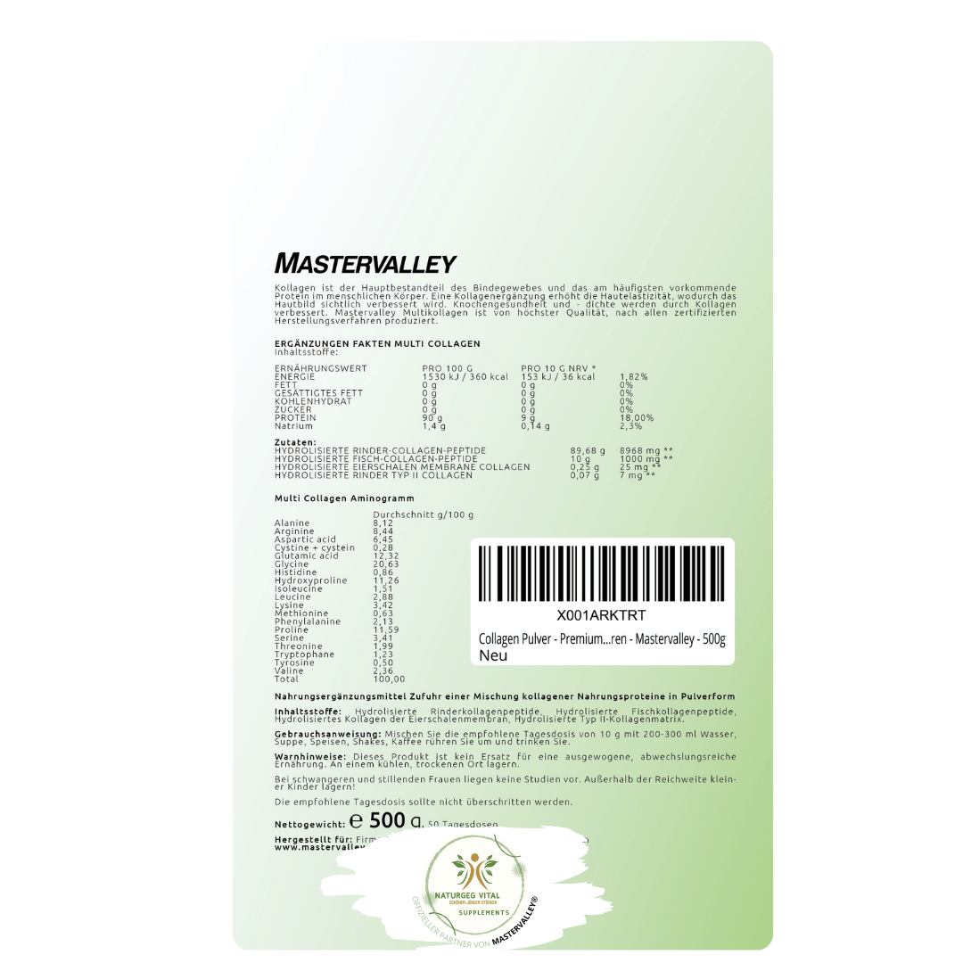 Multi Kollagen Pulver Typ I - V - NaturGEG Vital GmbH